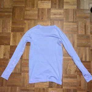 Lululemon light purple long sleeve shirt